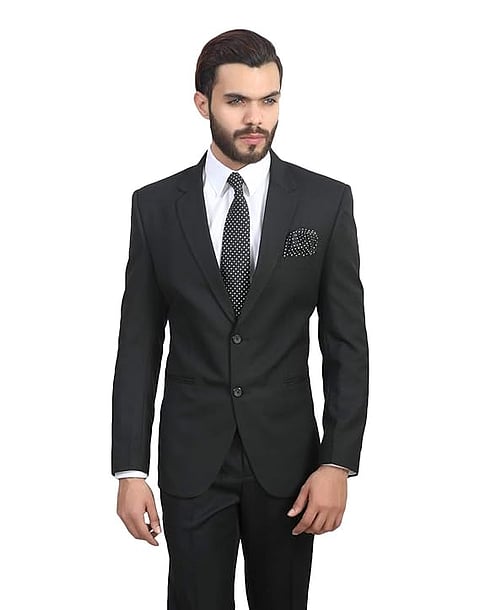 MANQ Men's Slim Fit Single Breasted Blazer